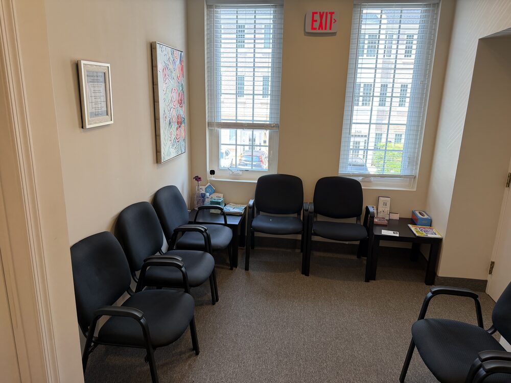 Reception area with seating